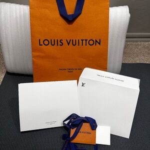 Louis Vuitton Paper bag + Card + Ribbon + Thank you card